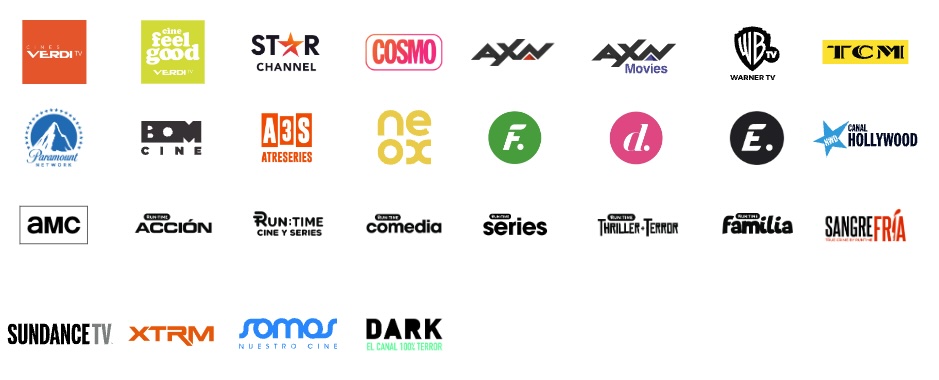 canales TV cine y series