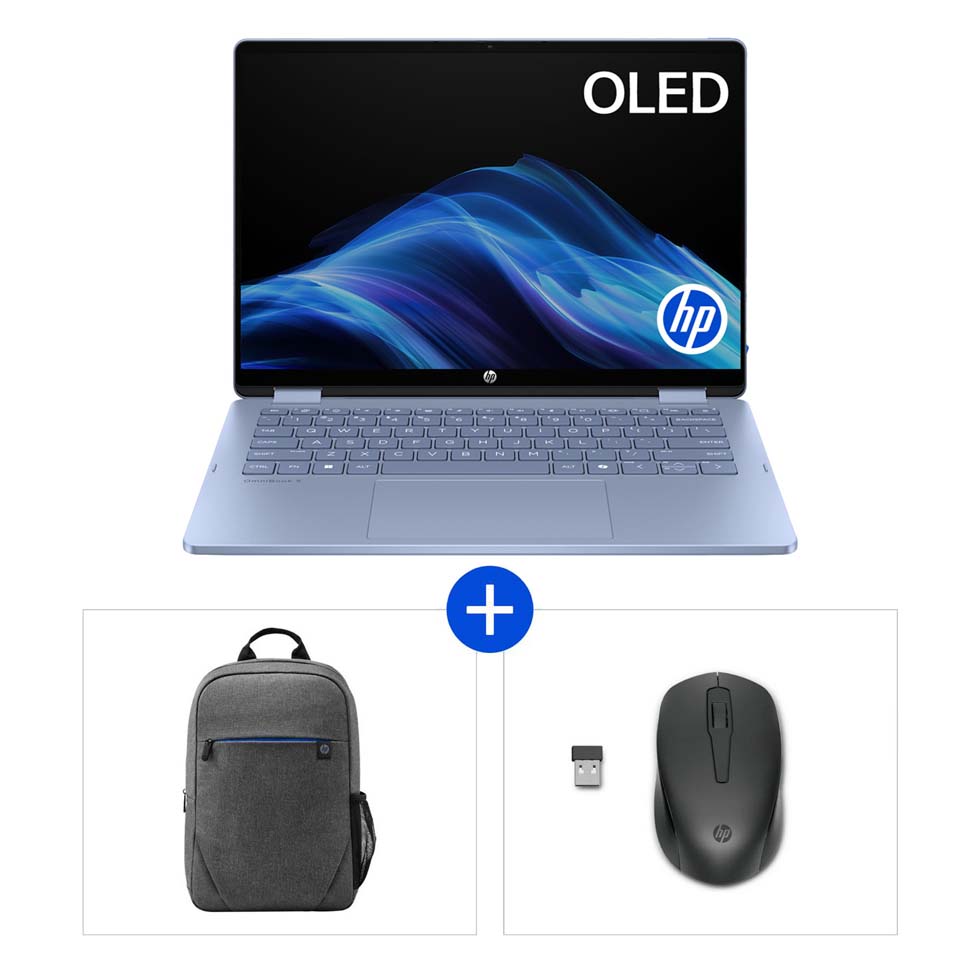 HP OmniBook 5 Flip14'' Core5 16+1TB + Raton + Mochila